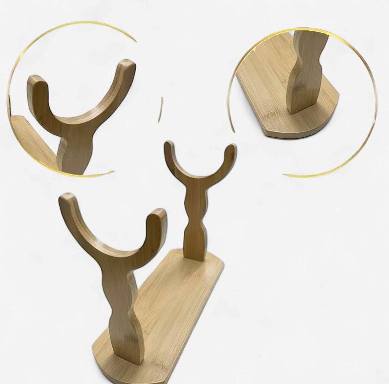 Viking Statue Natural Medieval Ornament with Stand | Rustic