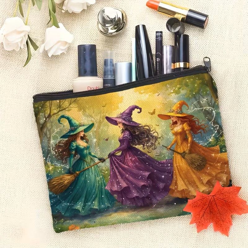 Vintage Witch Makeup Bag