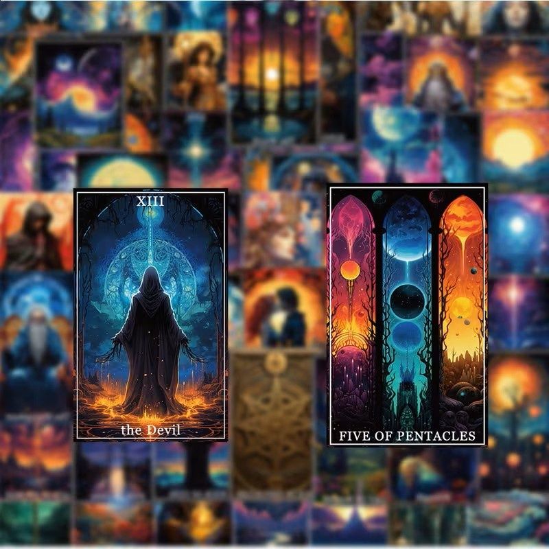 78pcs, Tarot Mystery Fantasy Card Graffiti Stickers