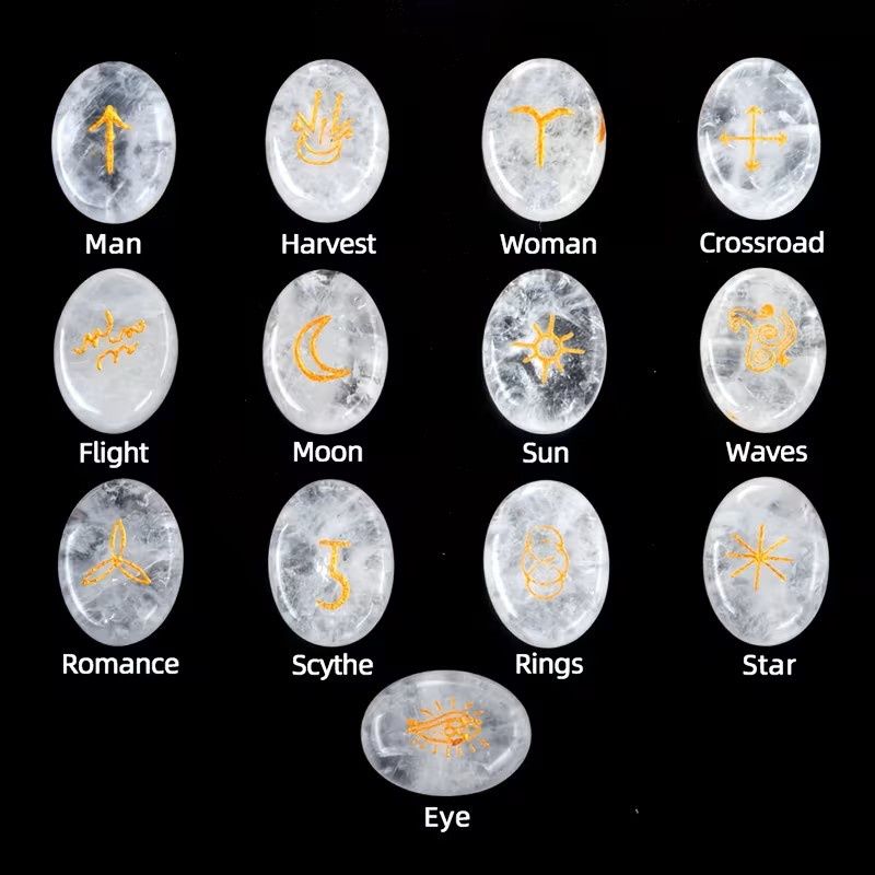 13pcs Bohemian Witch Rune Set - 13pcs Bohemian Witch Rune Set -