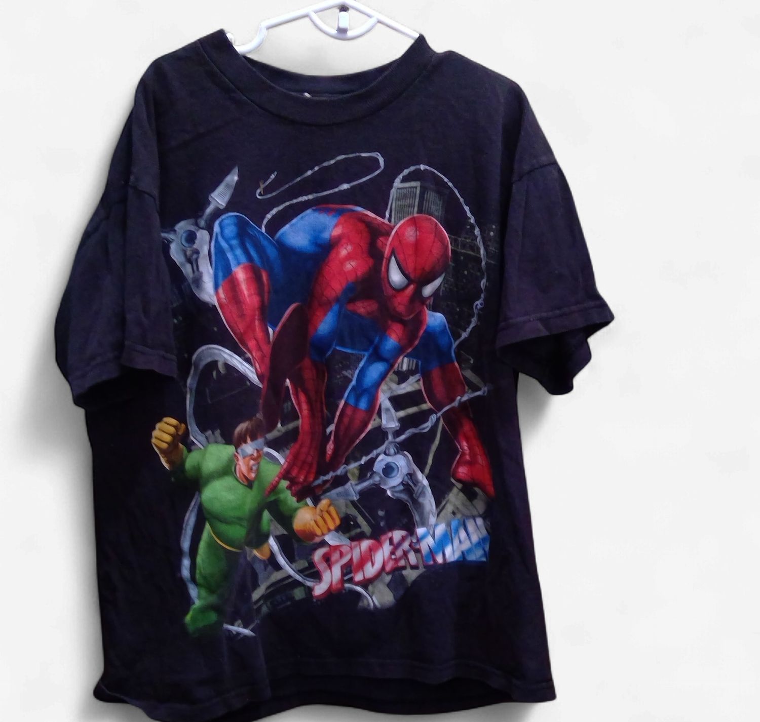 Spider Man Vs Doctor Octopus Black Shirt Size  S