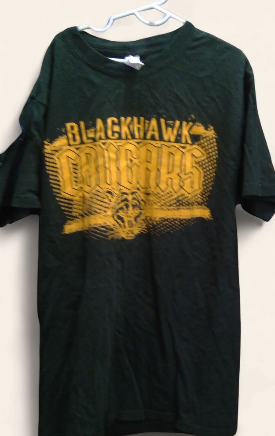 Green Blackhawk Cougars Shirt Size S