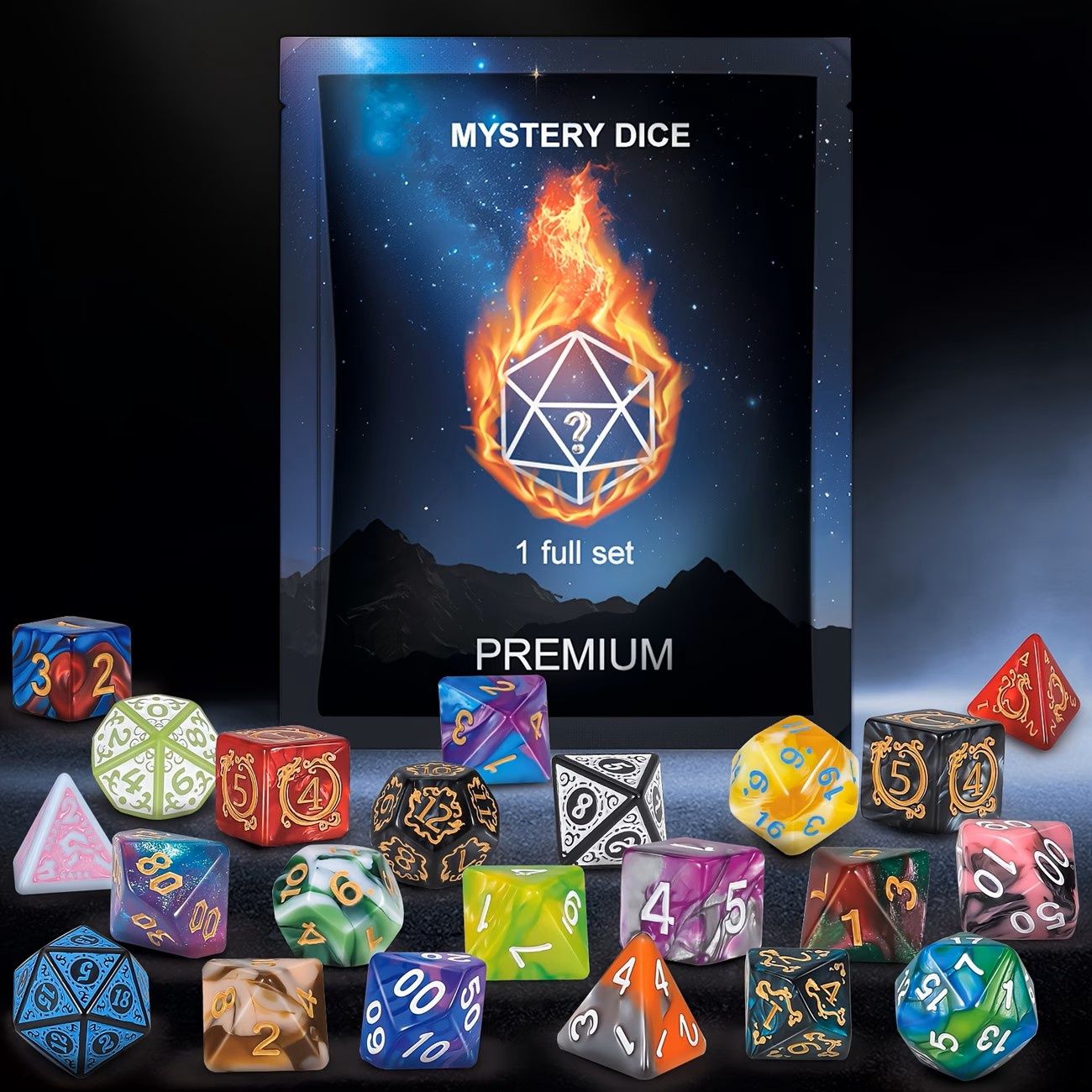 D&amp;D Dice Mystery  Set Role-Playing Game &amp; DND Players.