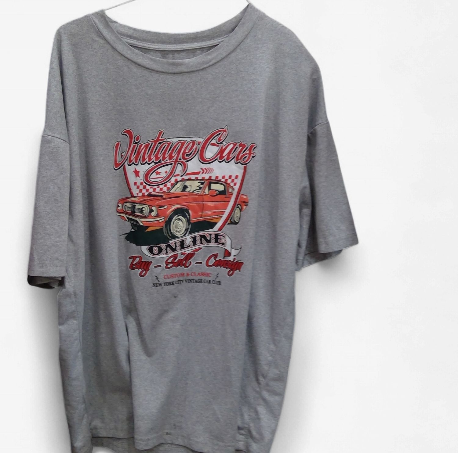 Vintage Cars Gray Shirt Size L