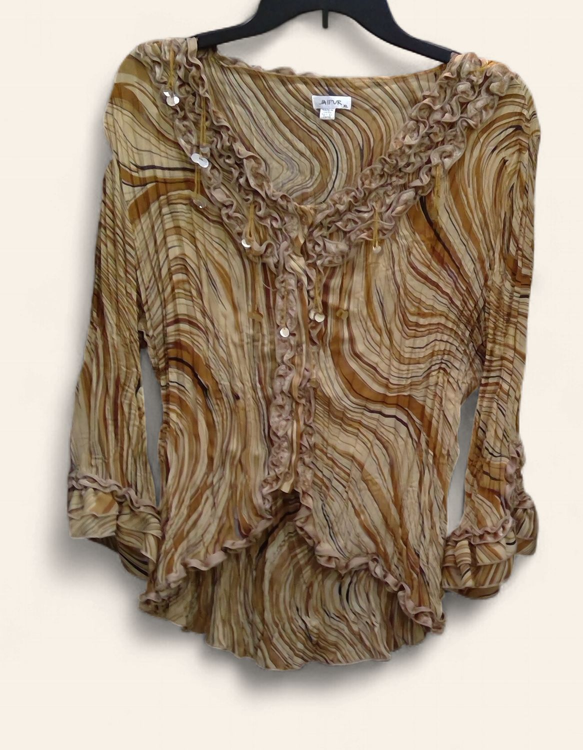 Jaipur Beaded Retro Blouse Size xl