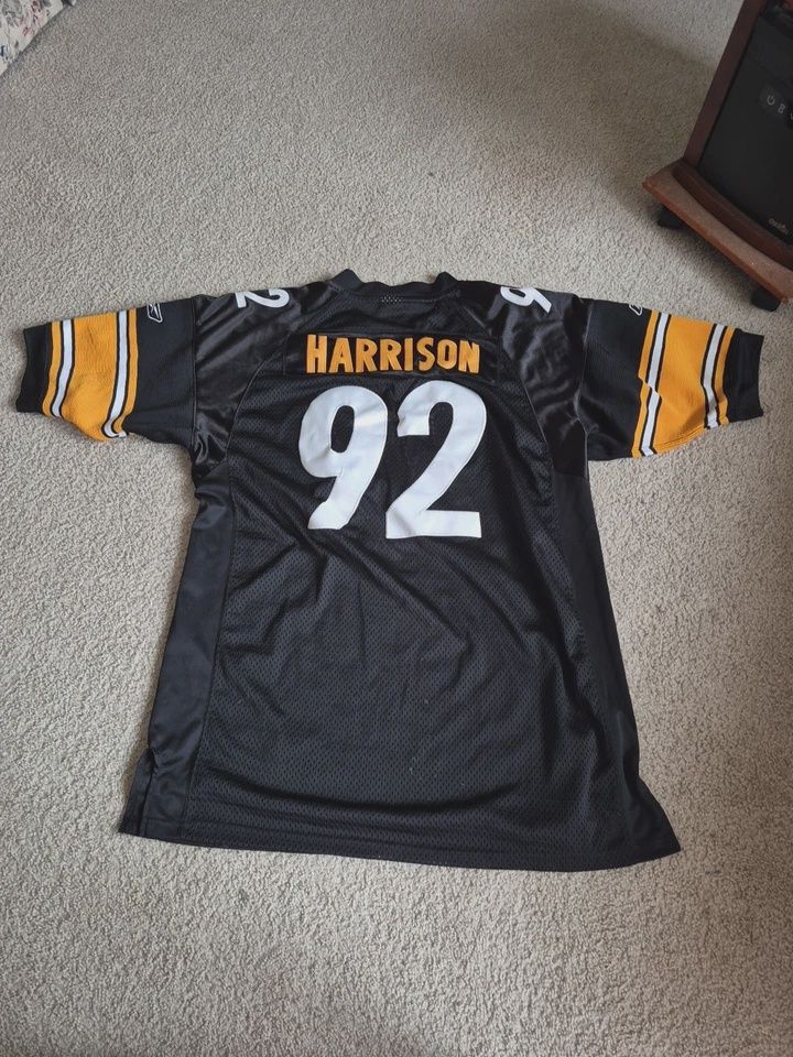 Reebok James Harrison Steelers #92 Size 52 Sewn Jersey