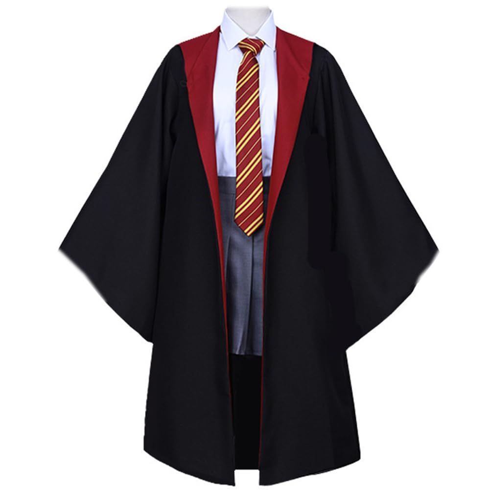 Griffandor Hooded Robe With Tie And Wand