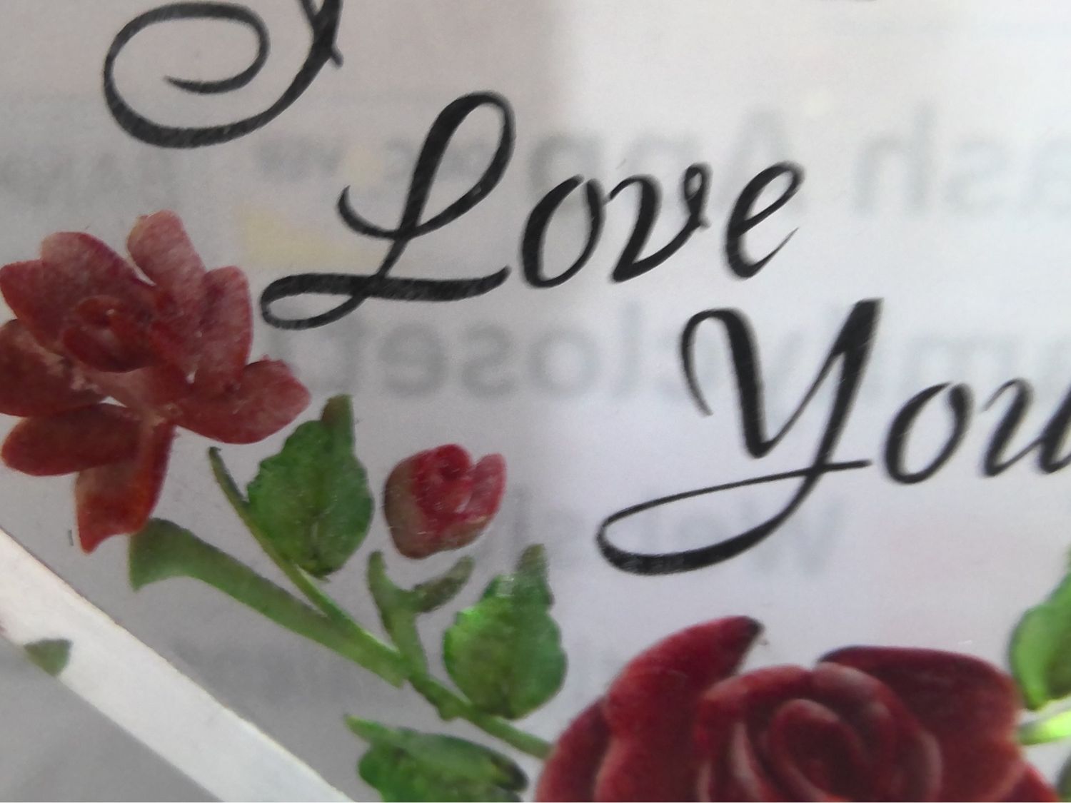 I Love You Heart Sign With  Roses