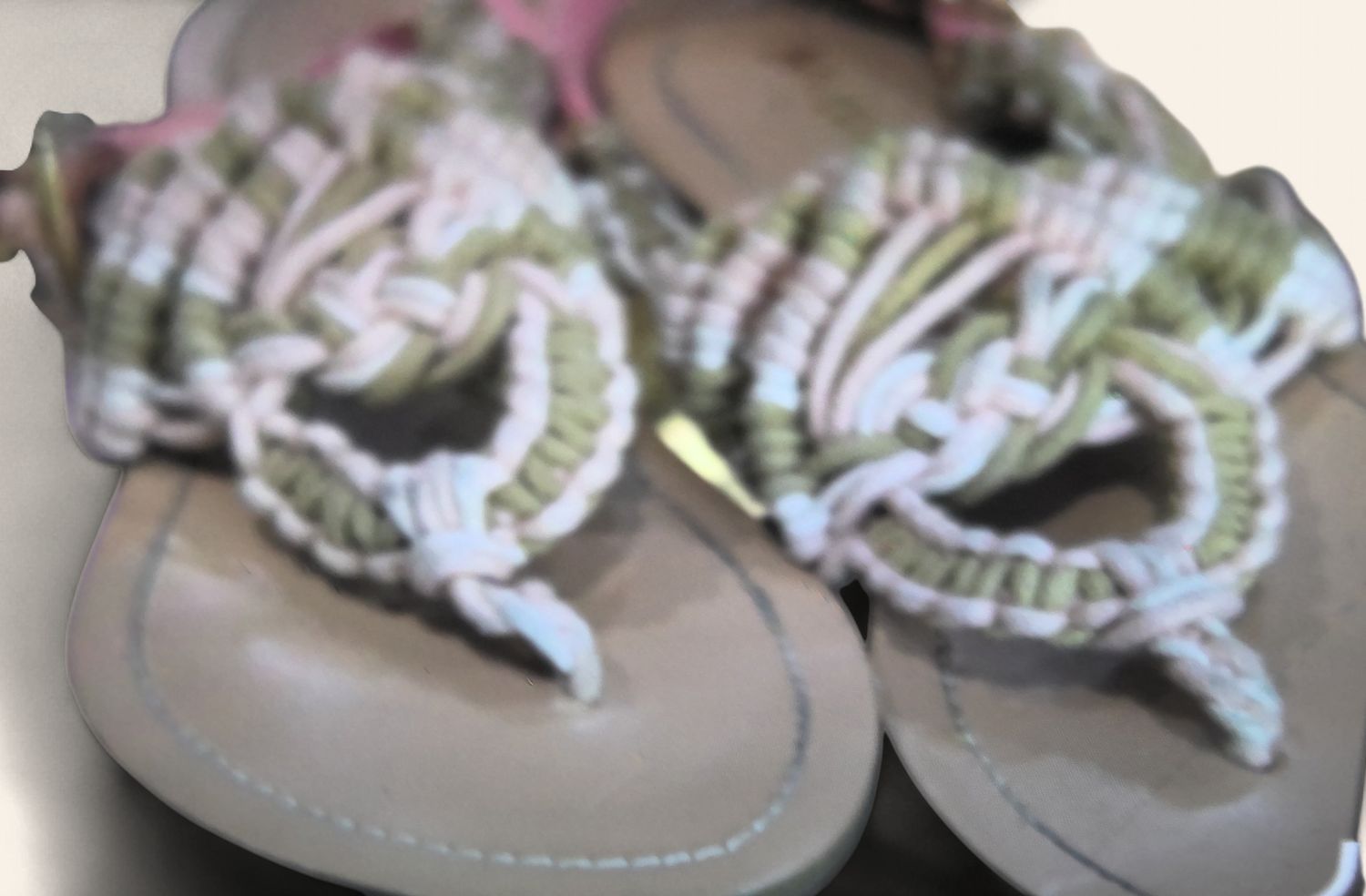 Misbehave Macrame Thong Sandals Size 7 1/2
