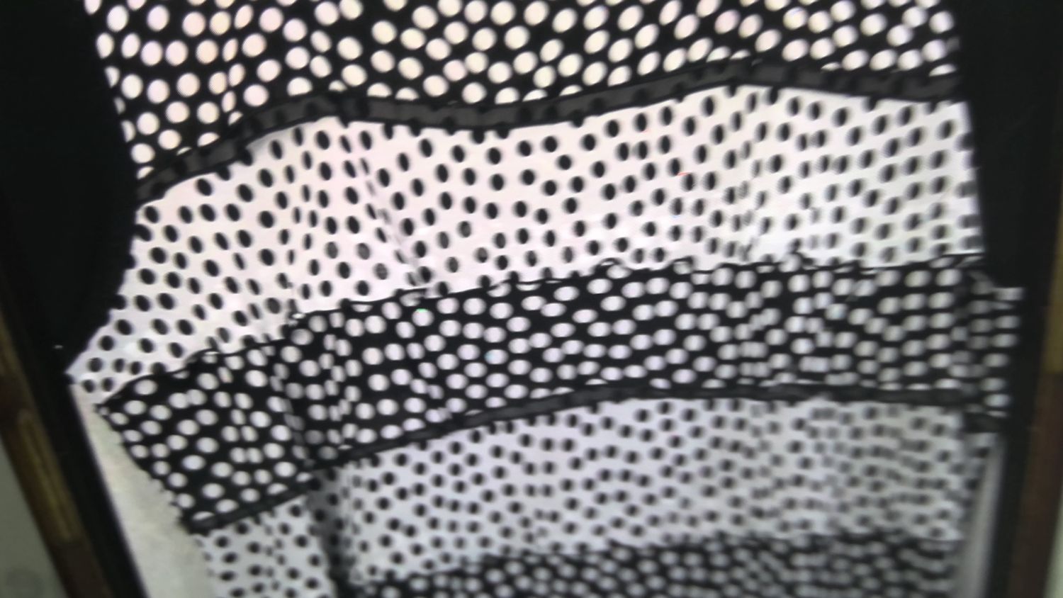 Alfred Dunner Womens Black White Polka Dot  Blouse Size ps