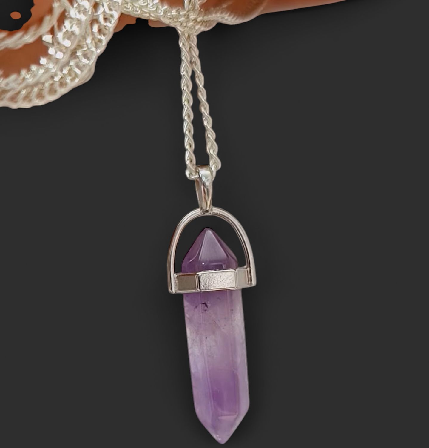 Amethyst Crystal Pendulum