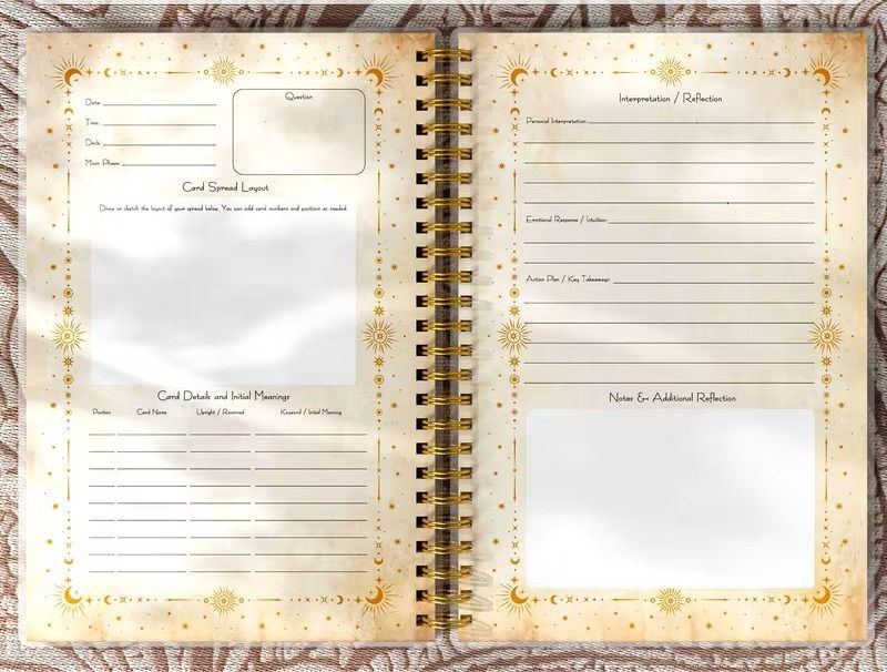 Tarot Reading Journal Purple