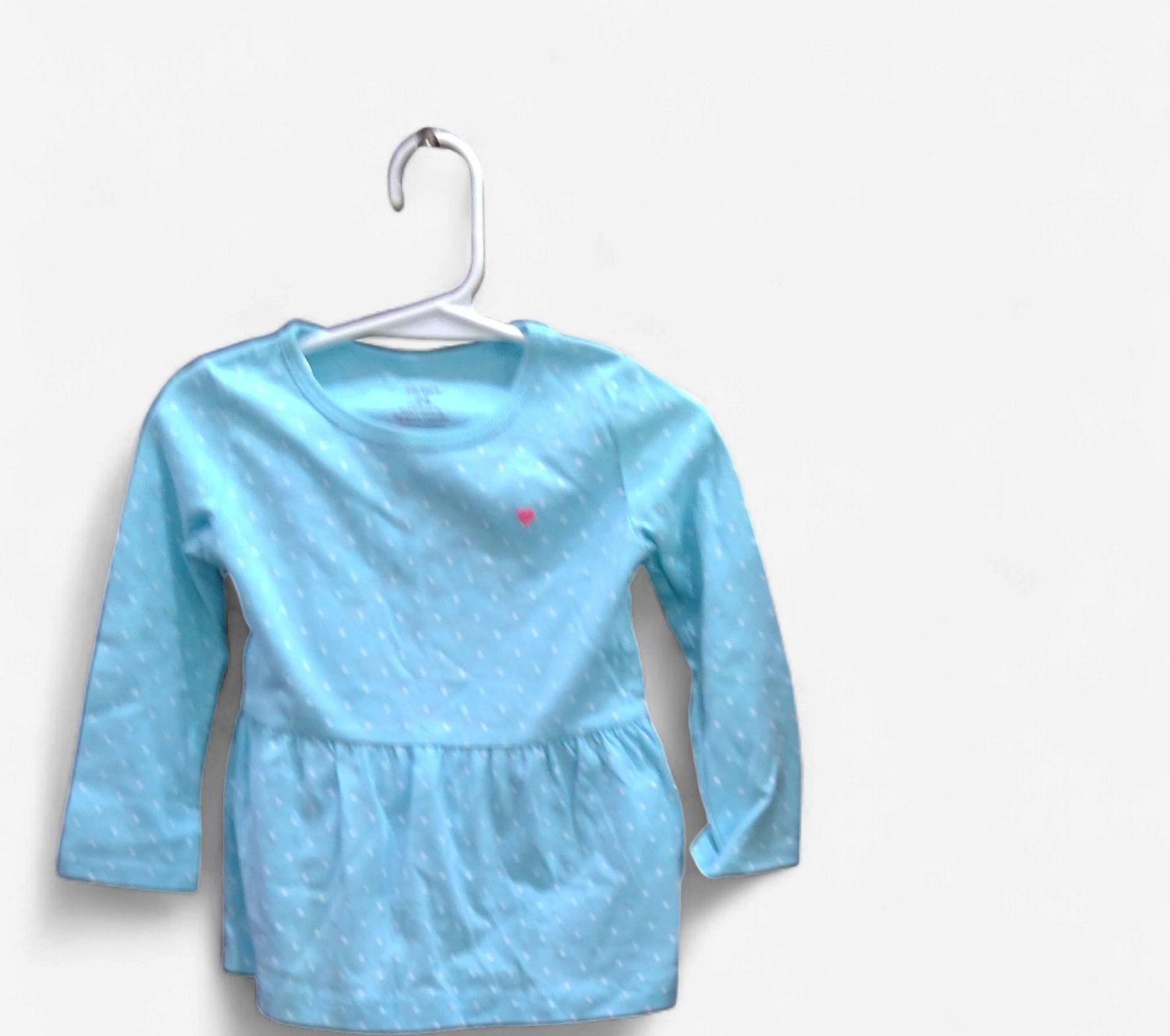 New Carters Baby Blue With White Dots  Size 24 mo