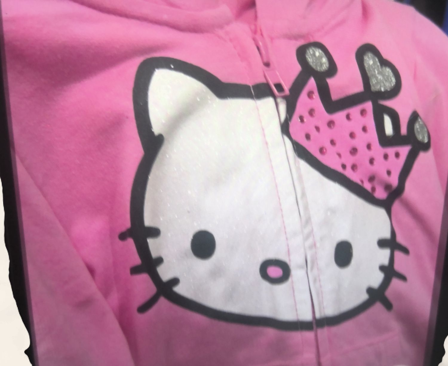 Hello Kitty Zip Up Hooded Sweatshirt Size 6