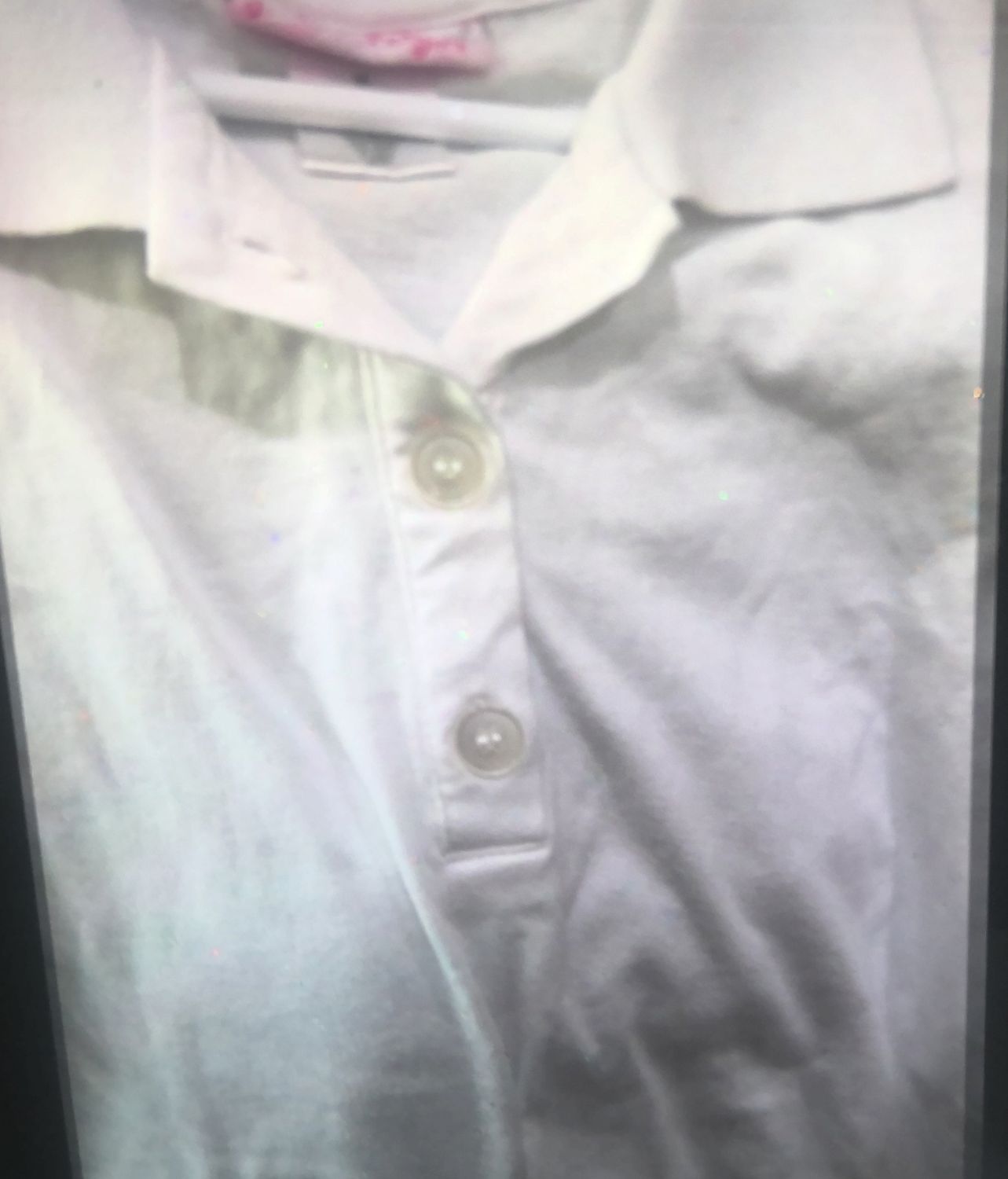 Flourish Girl Short Sleeve Polo Whiten Shirt Size m