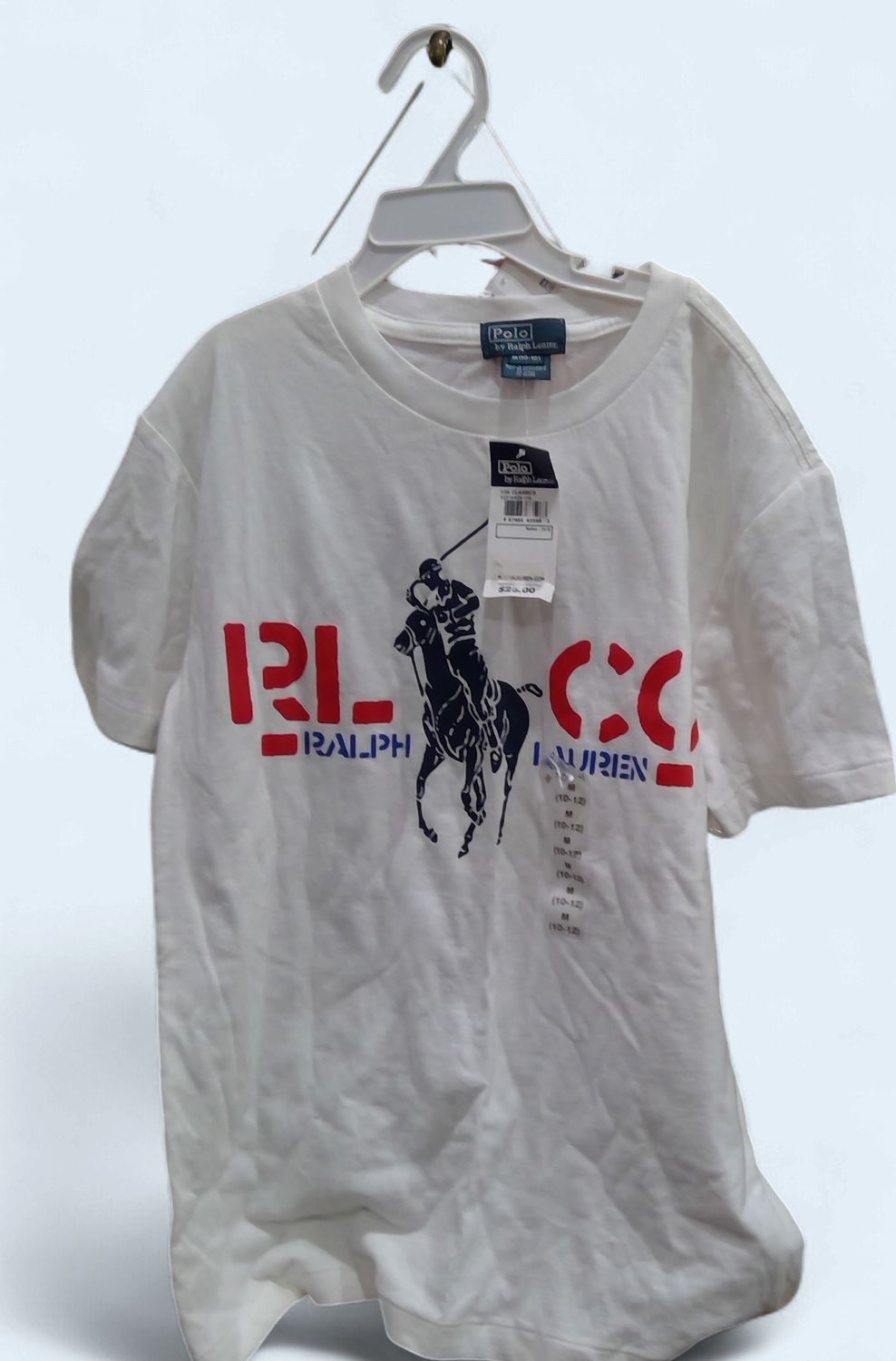 New Polo Ralph Lauren Boys White Shirt Size m