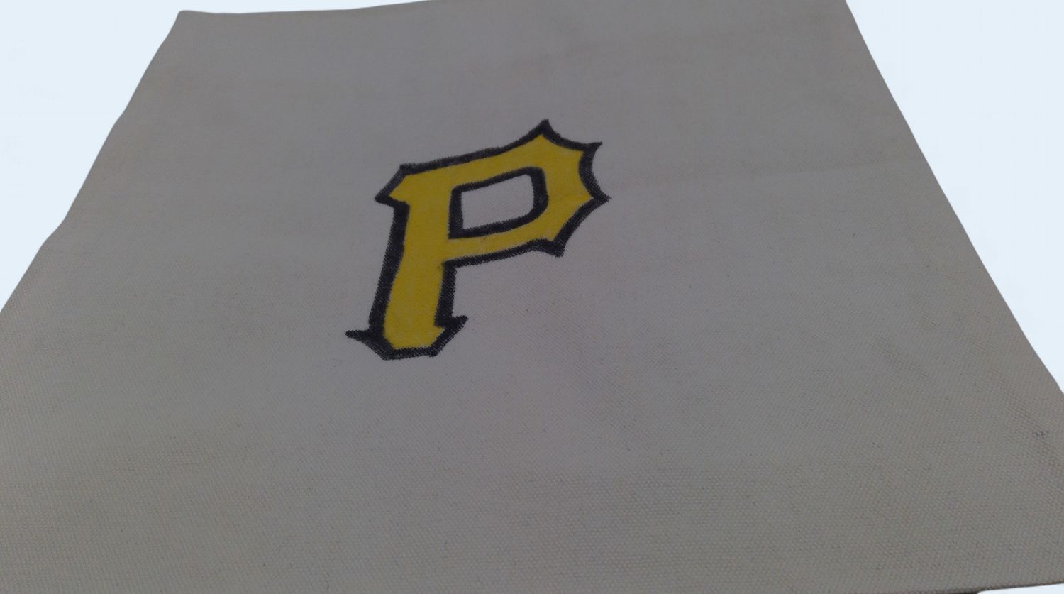 Pittsburgh Pirates Fabric Zippered Bag With Yellow P