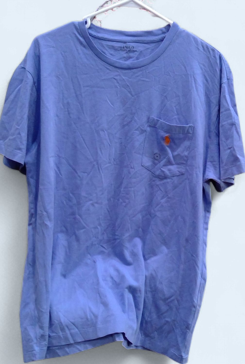 Polo Ralph Lauren Mens Light Blue Pocket TShirt Size m Polo Ralph Lauren Mens Light Blue Pocket TShirt Size m