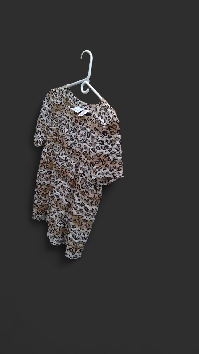 cheetah Print pant and shirt set size Small