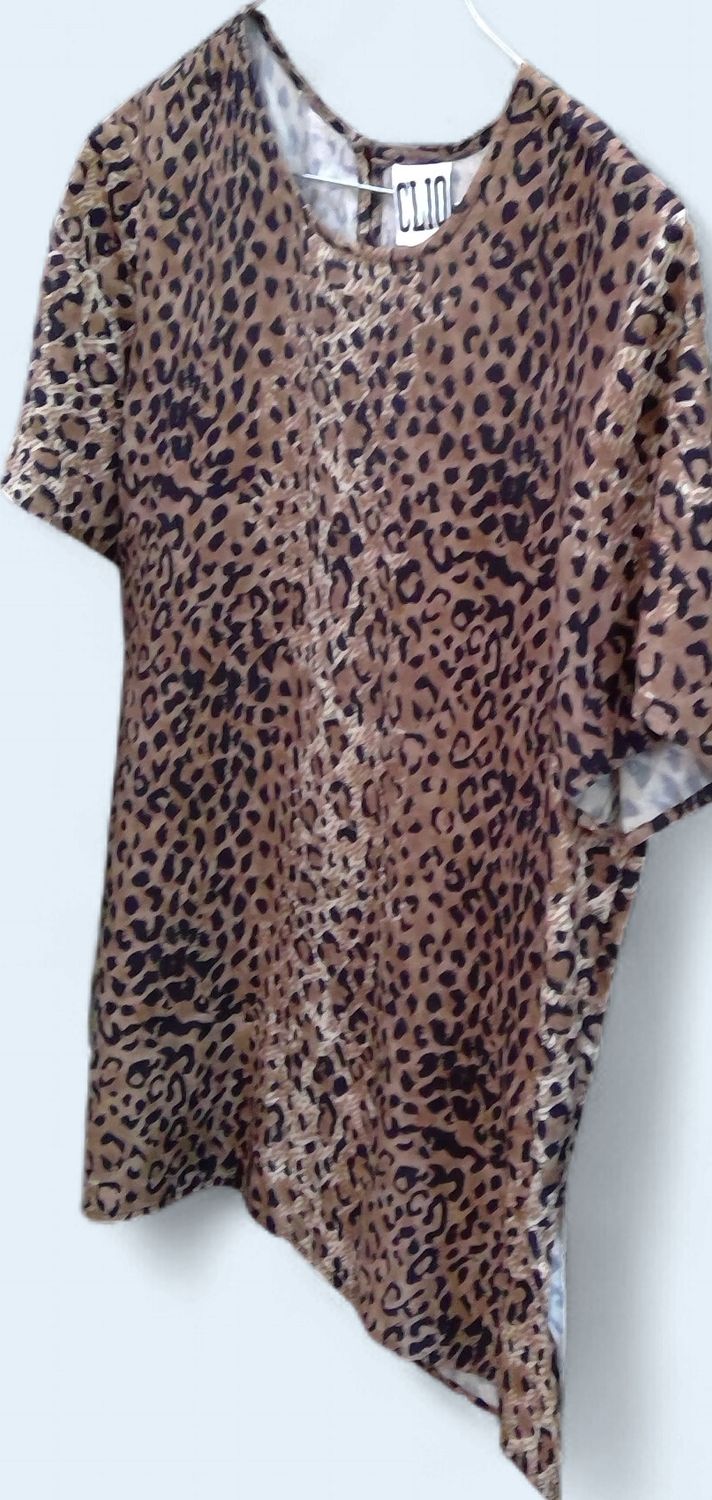 Clio Leopard Print Blouse Likely Made Of Silk Size  s