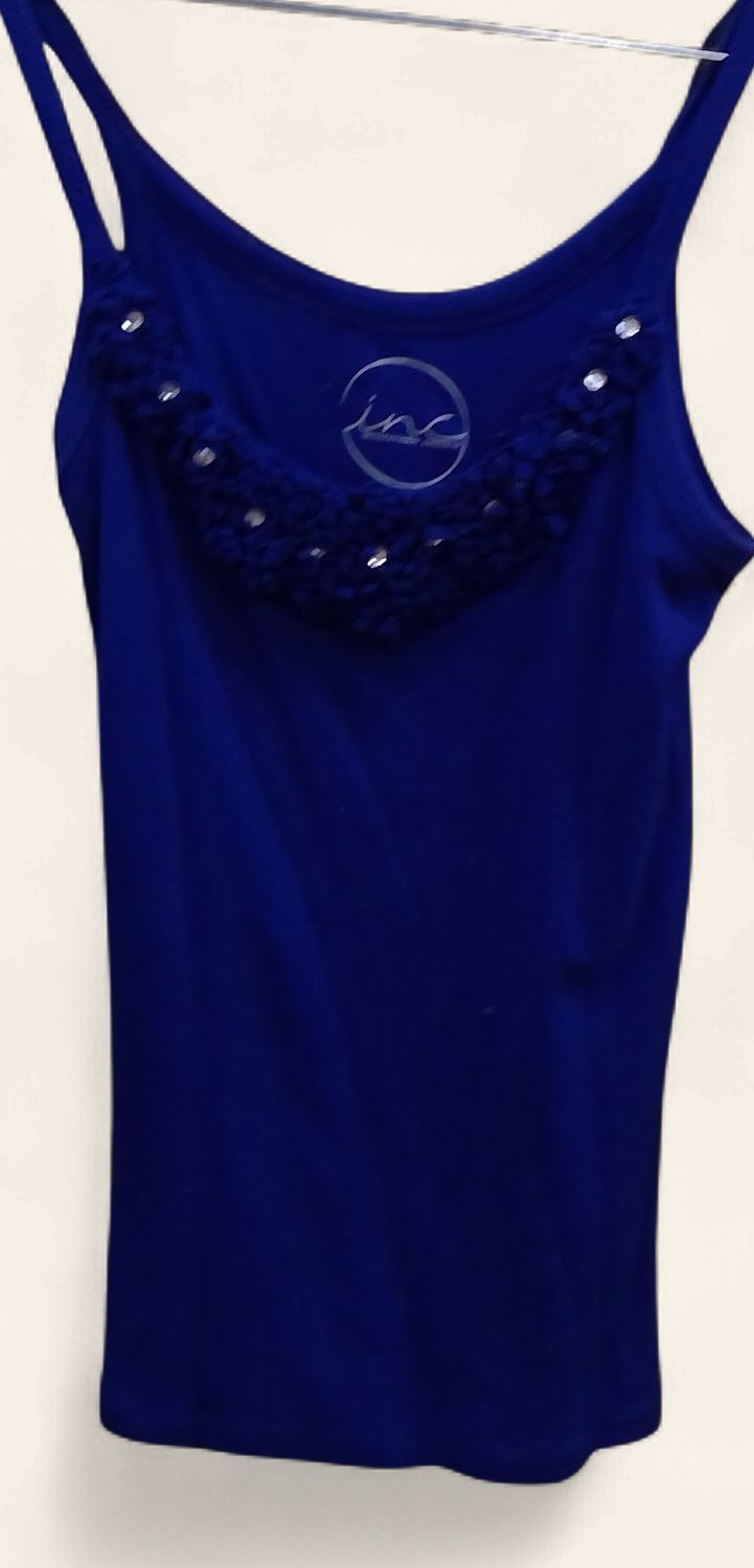 Inc Royal Blue Tank Top Size m