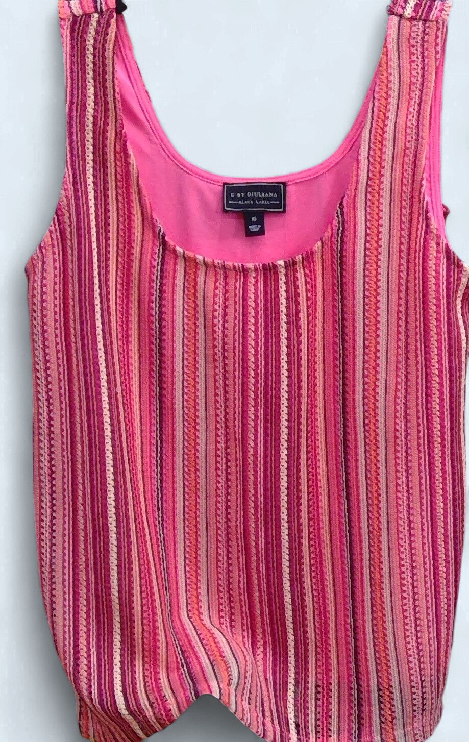 Giuliana Pink Striped Tank Top Size xs Giuliana Pink Striped Tank Top Size xs