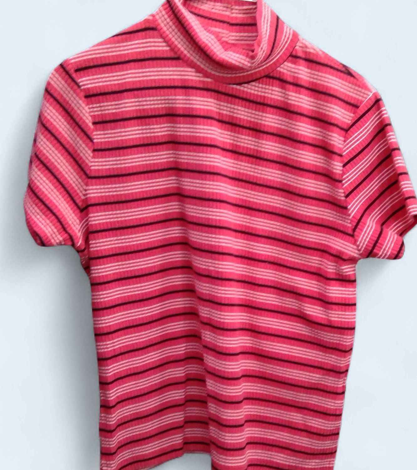 By Design Pink And Black Striped Shirt Size l By Design Pink And Black Striped Shirt Size l