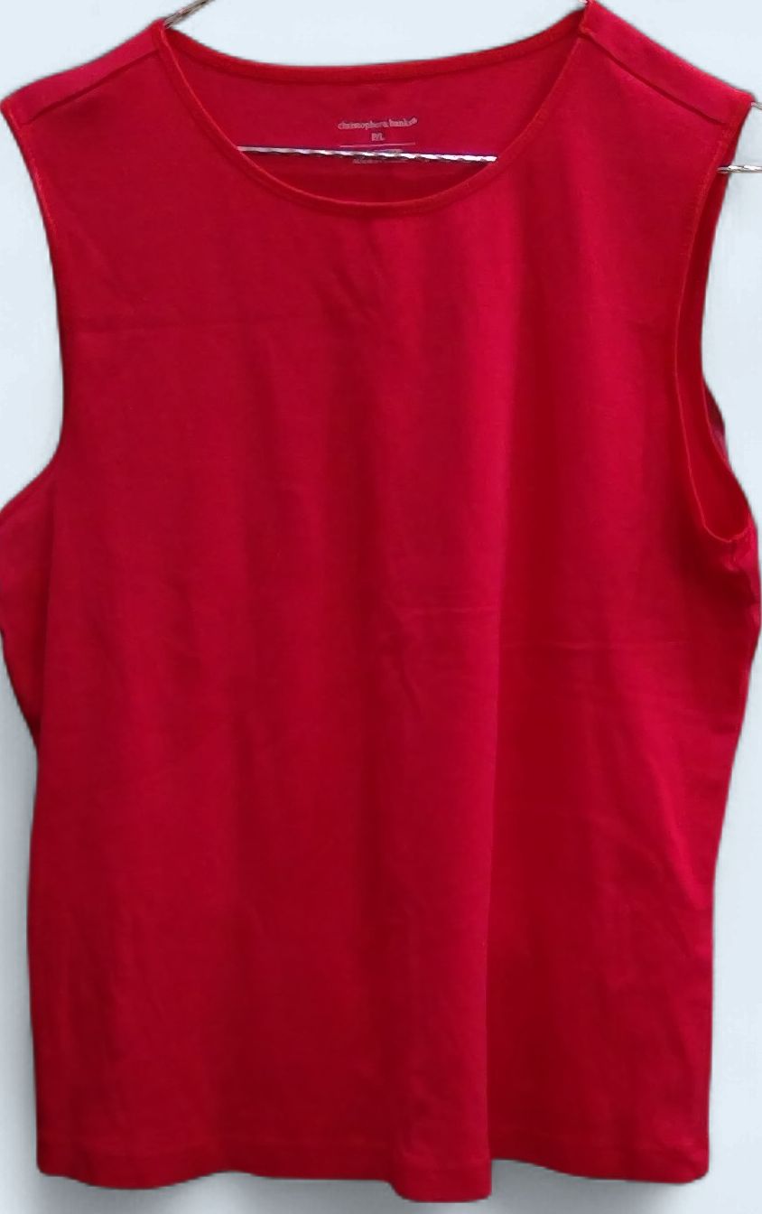 Chistopher & Banks Bright Pink Tank Top Size pl Chistopher & Banks Bright Pink Tank Top Size pl