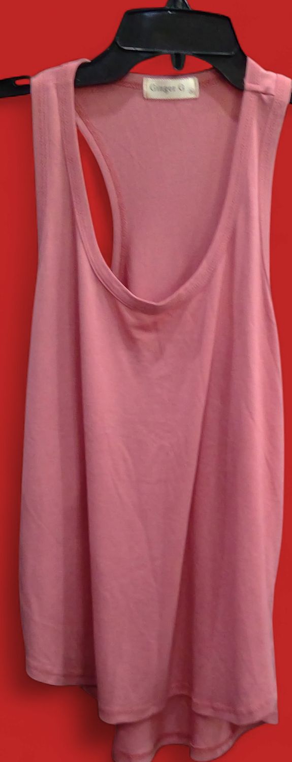 Ginger G Tank Top Light Pink Color Size m Ginger G Tank Top Light Pink Color Size m