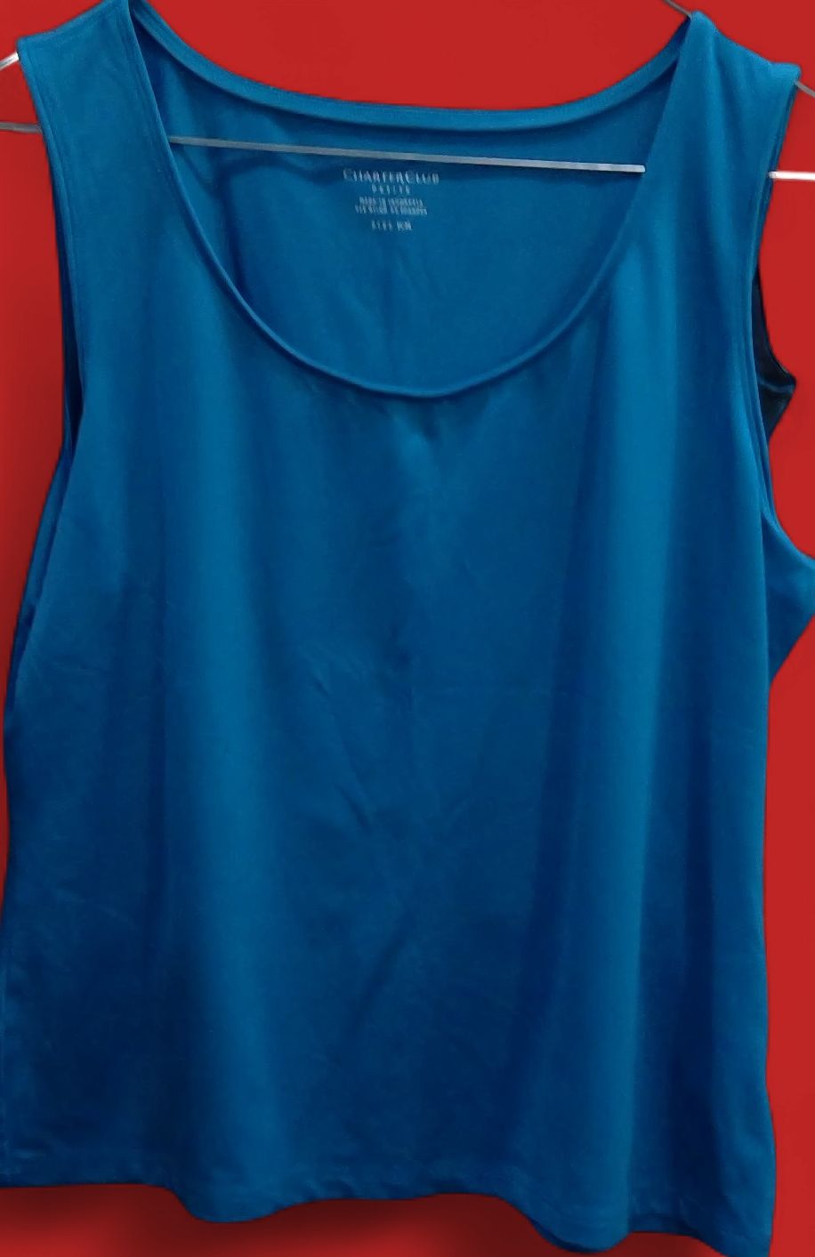 Charter Club Blue Tank Top Size pm Charter Club Blue Tank Top Size pm