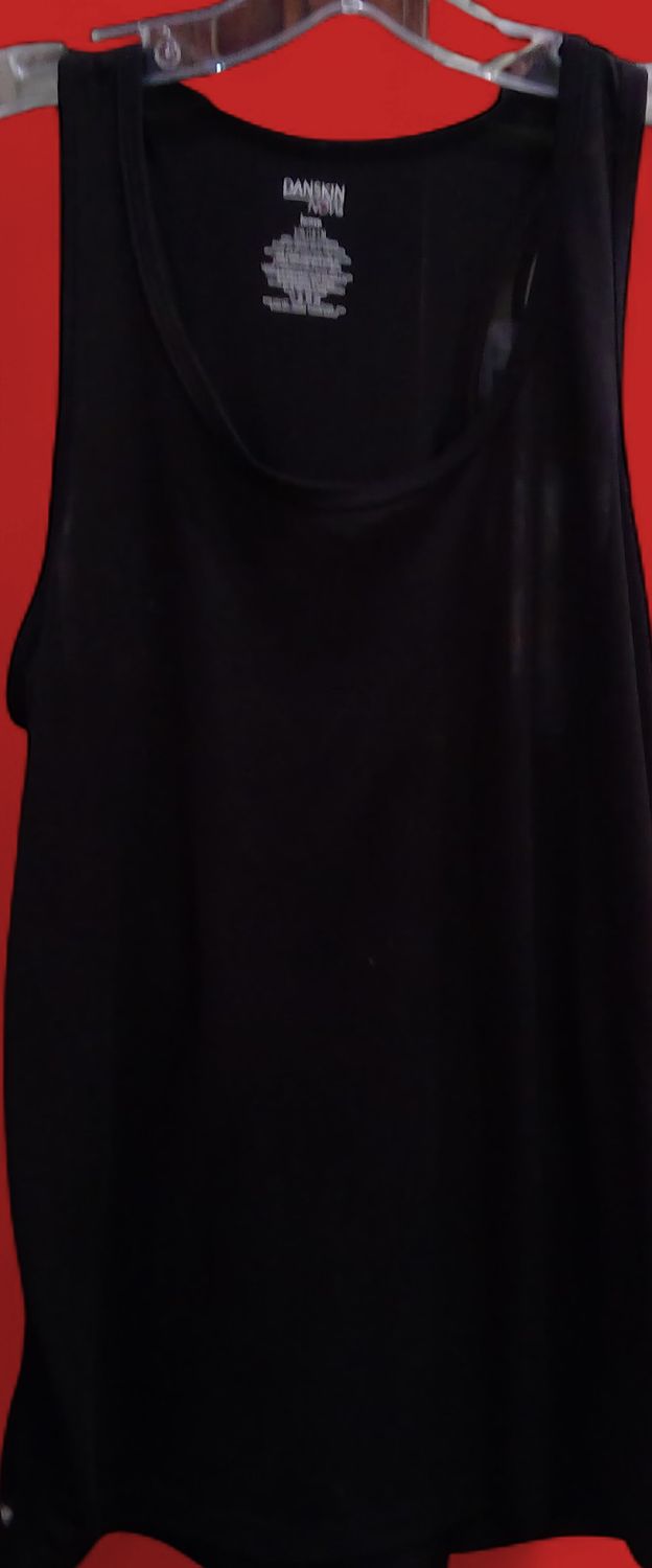 Danskin Now Black Tank Top Loose Fit Size l
