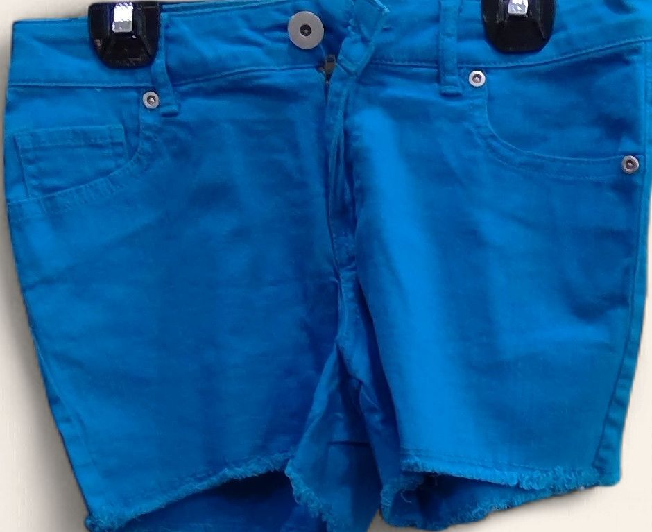So Herit Blue Shorts Frayed Hem Size 14 So Herit Blue Shorts Frayed Hem Size 14