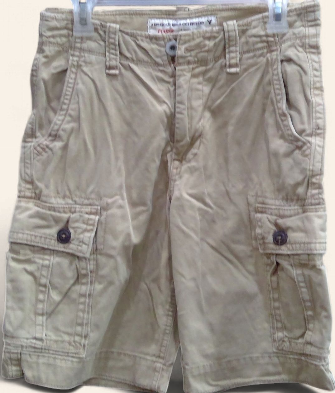 American Eagle Outfitters Classic Khaki Cargo Shorts Size 28