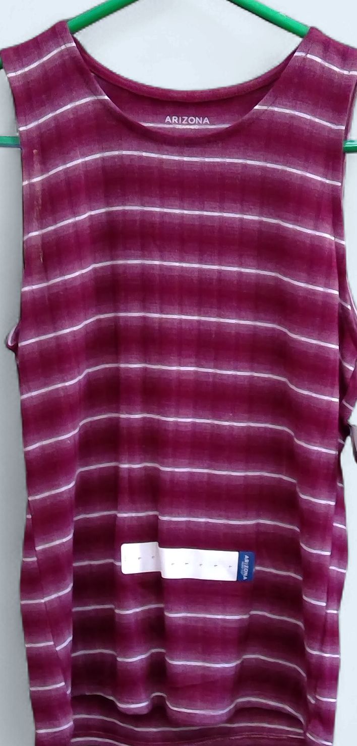 New Arizona Burgundy White Striped Pattern Size l New Arizona Burgundy White Striped Pattern Size l