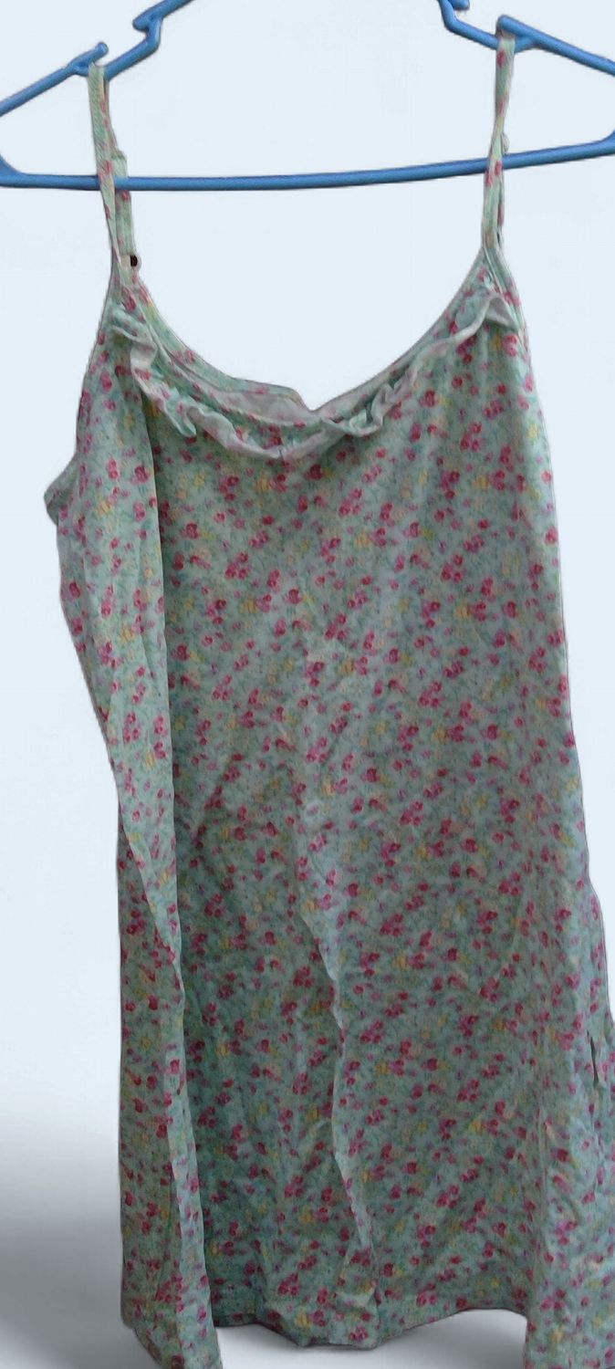 Old Navy Light Green Ditsy Floral Print Dress  Size m