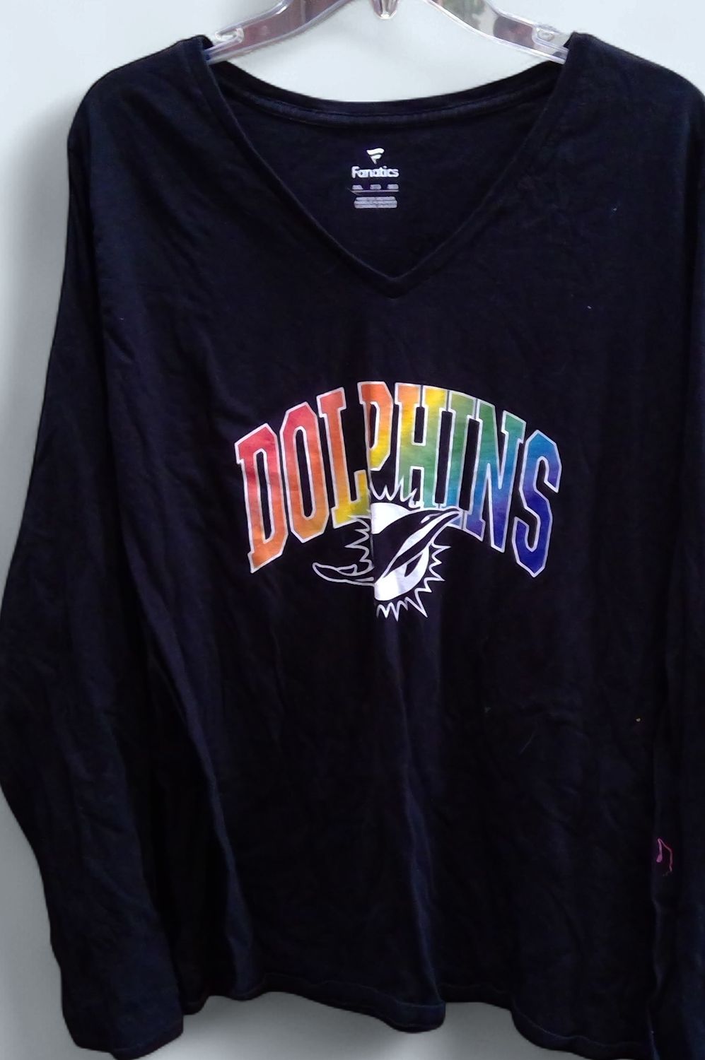 Fanatics Black Long Sleeve Miami Dolphins Logo Size 3xl Fanatics Black Long Sleeve Miami Dolphins Logo Size 3xl