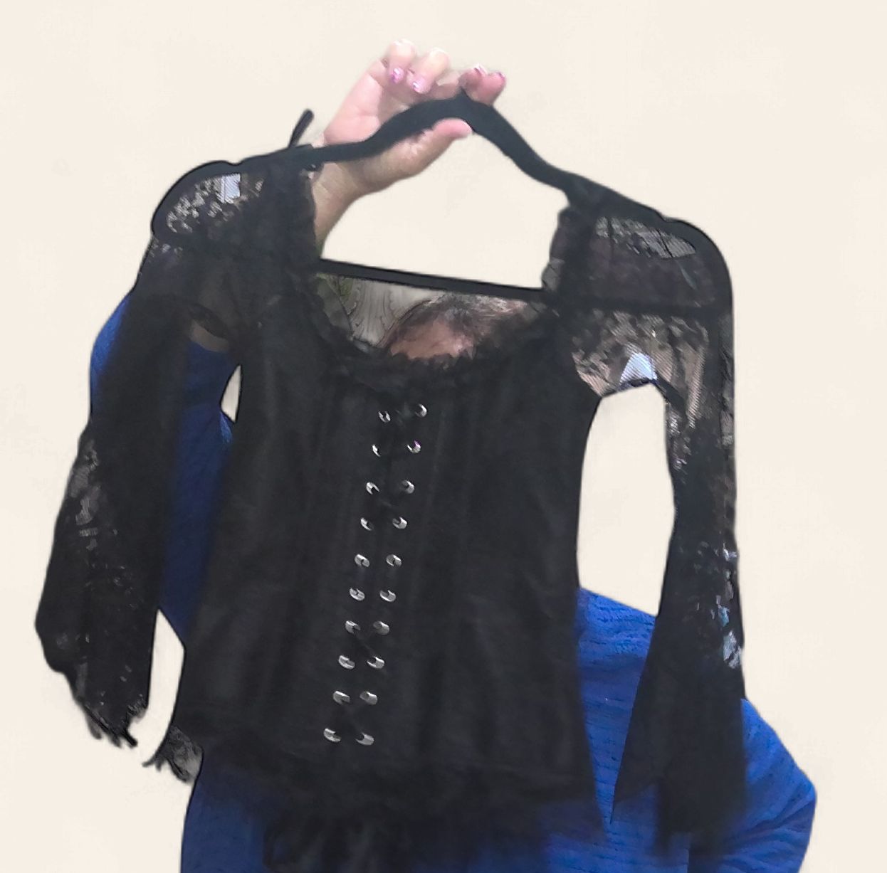 Sweetheart Neckline Corset Black Size Small