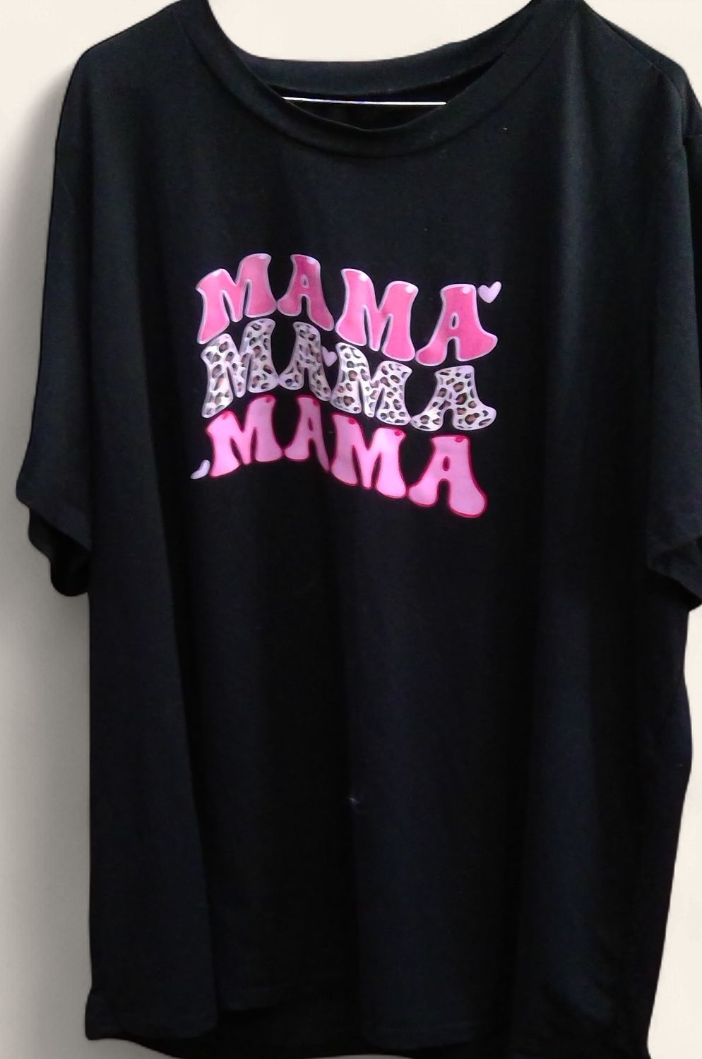 Lizz Home Black Shirt Triple MaMa Size 4xl Lizz Home Black Shirt Triple MaMa Size 4xl