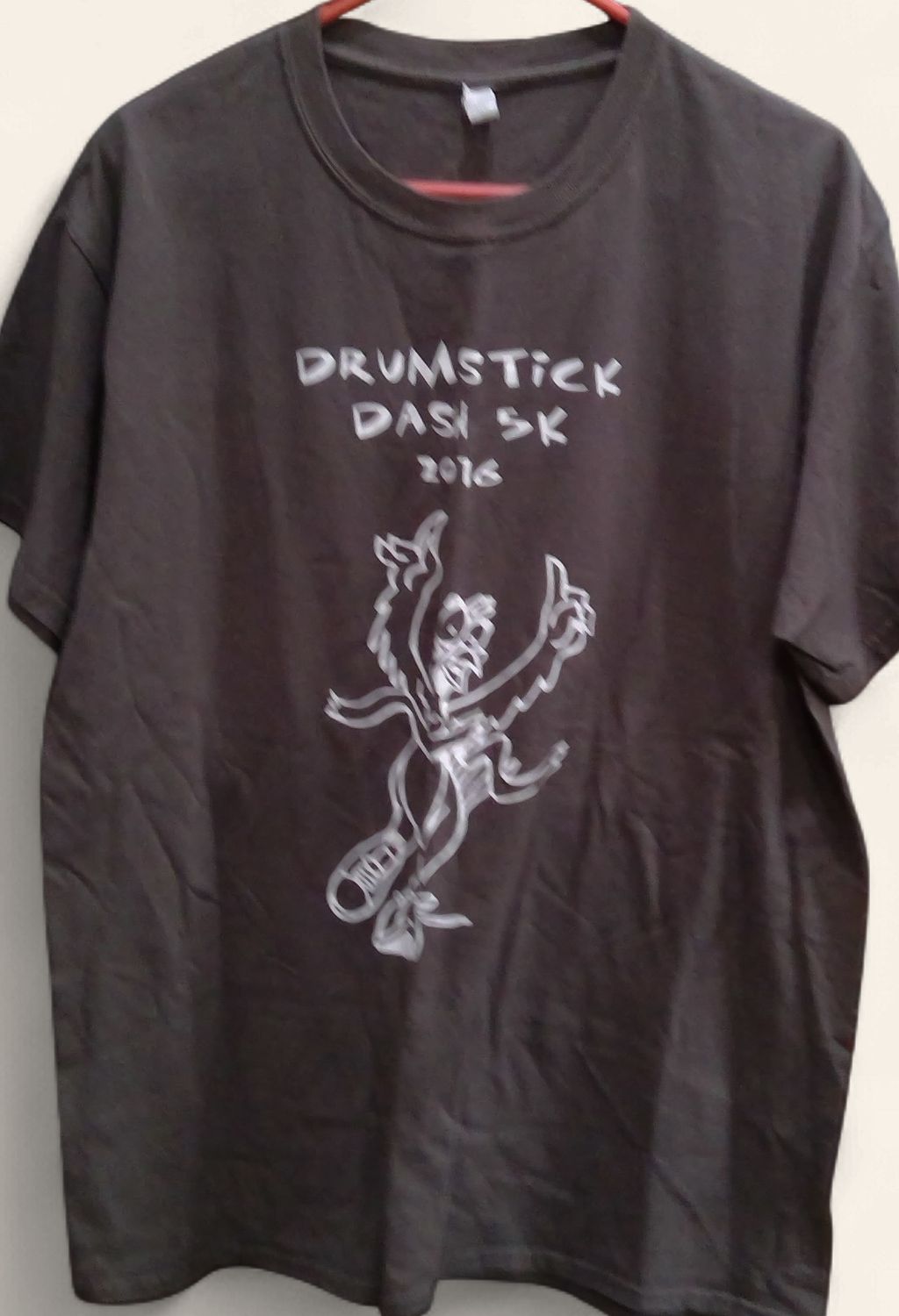 Gildan Gray T Shirt Drumstick Dash 5 K Gildan Gray T Shirt Drumstick Dash 5 K