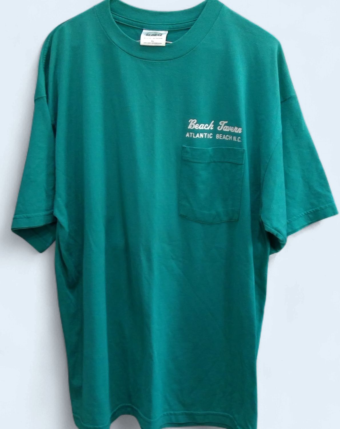 Global  Teal Green Beach Tavern  White Logo Size  xl
