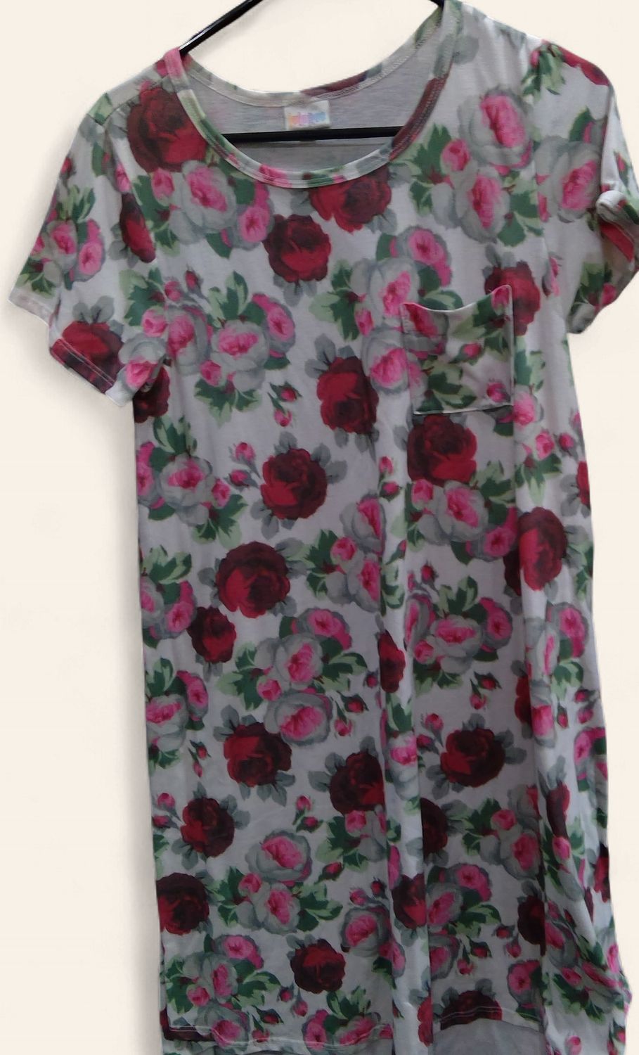 LuLaRoe Rose Floral Red Pink Tones Dress Size s LuLaRoe Rose Floral Red Pink Tones Dress Size s