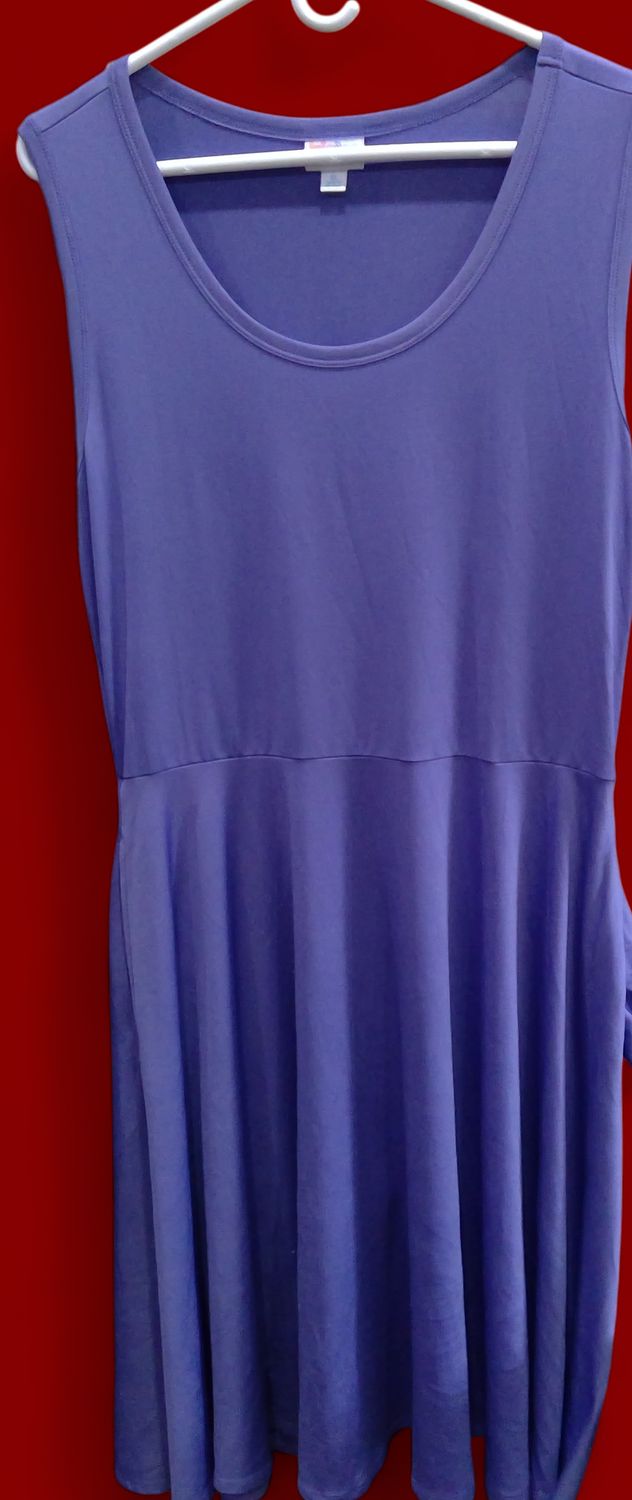 LuLaRoe Blue Tank Dress With Pockets Size xl LuLaRoe Blue Tank Dress With Pockets Size xl