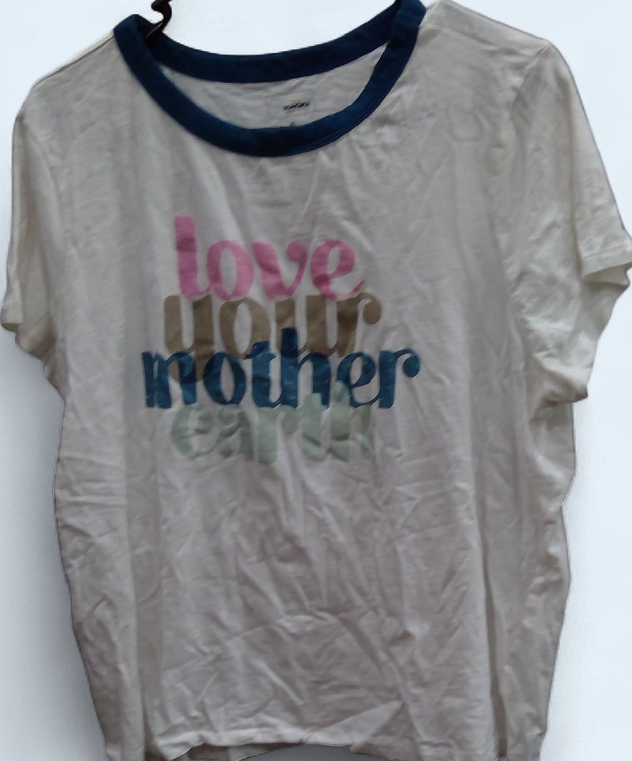 Sonoma T Shirt Love Your Mother Earth Teal Neckline Sixe xl Sonoma T Shirt Love Your Mother Earth Teal Neckline Sixe xl