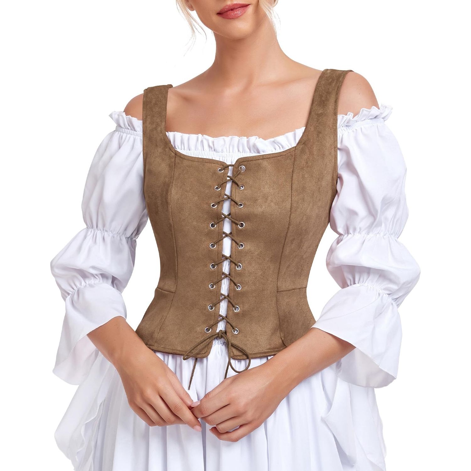 Century Star Renaissance Brown Vest Women's Size Small