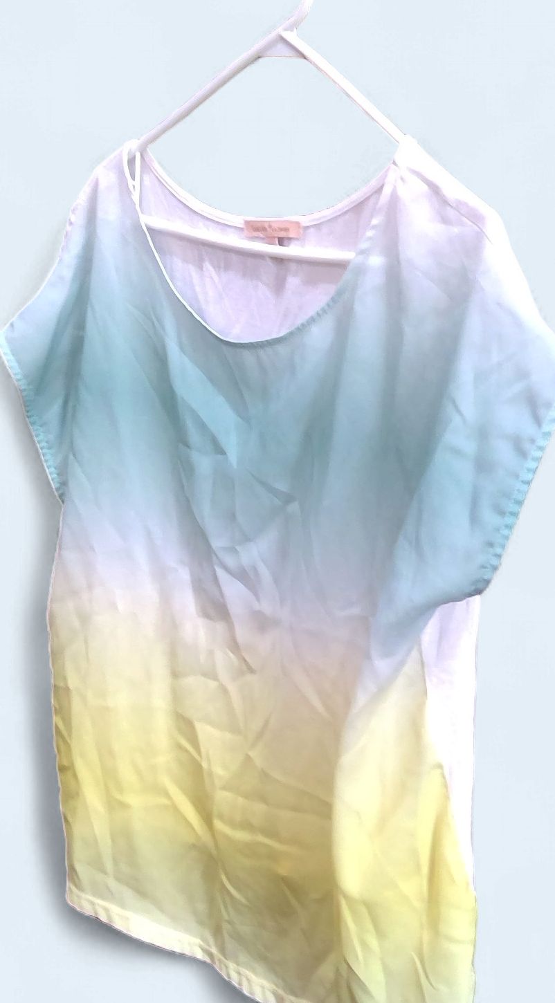 Gibson Latimer Pastel Blue Yellow Ombre Size l Gibson Latimer Pastel Blue Yellow Ombre Size l
