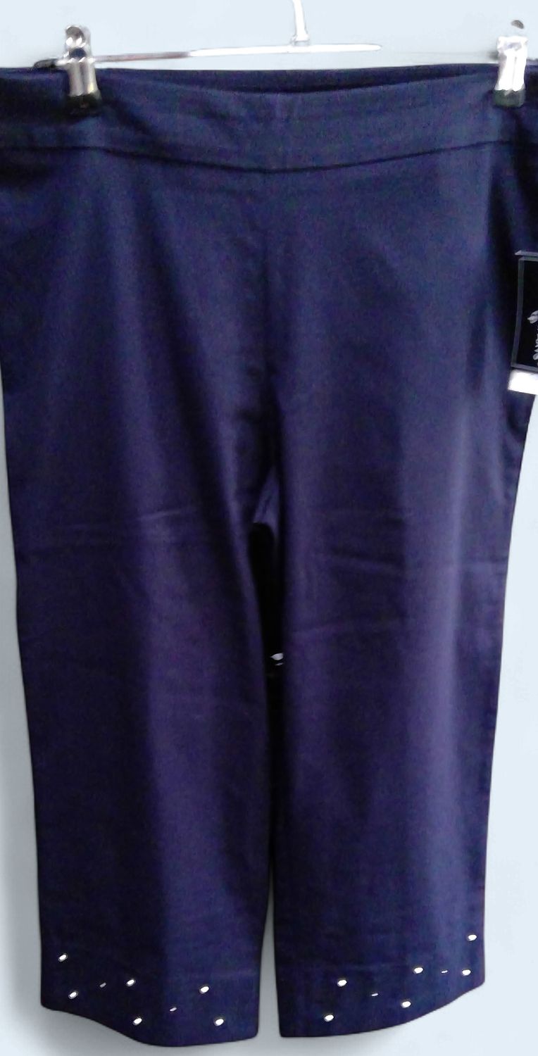 Counterparts Navy Blue Studded Capris Size 10 Counterparts Navy Blue Studded Capris Size 10