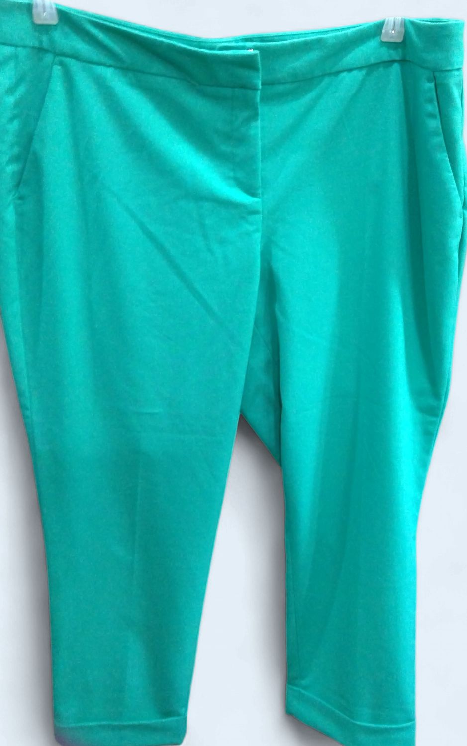 Vince Camputo Bright Green Womjens  Cropped Pants Size 14