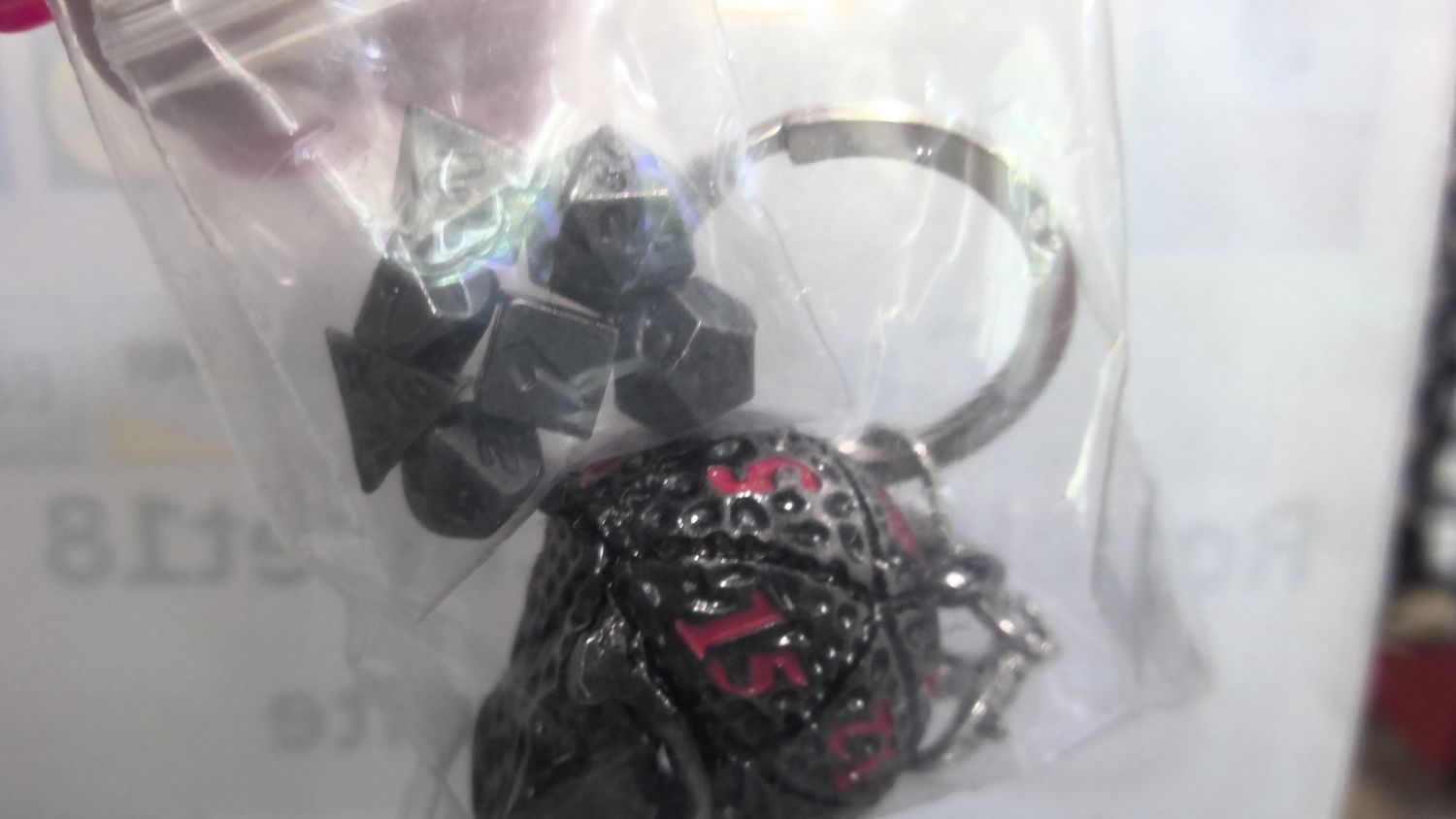 D & D Skull Head With Dice Key Chain Metal D & D Skull Head With Dice Key Chain Metal