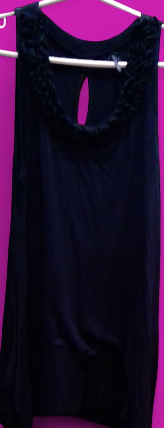 Lapis Black Swing Dress With Ruffles Size xl Lapis Black Swing Dress With Ruffles Size xl