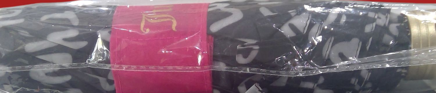 Juicy Couture Umbrella Black White Pattern Pink Logo Juicy Couture Umbrella Black White Pattern Pink Logo